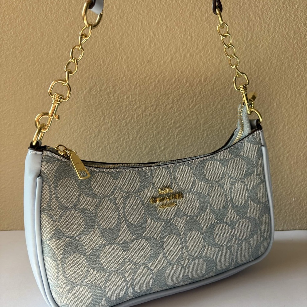 Coach Teri Light Blue Shoulder Bag